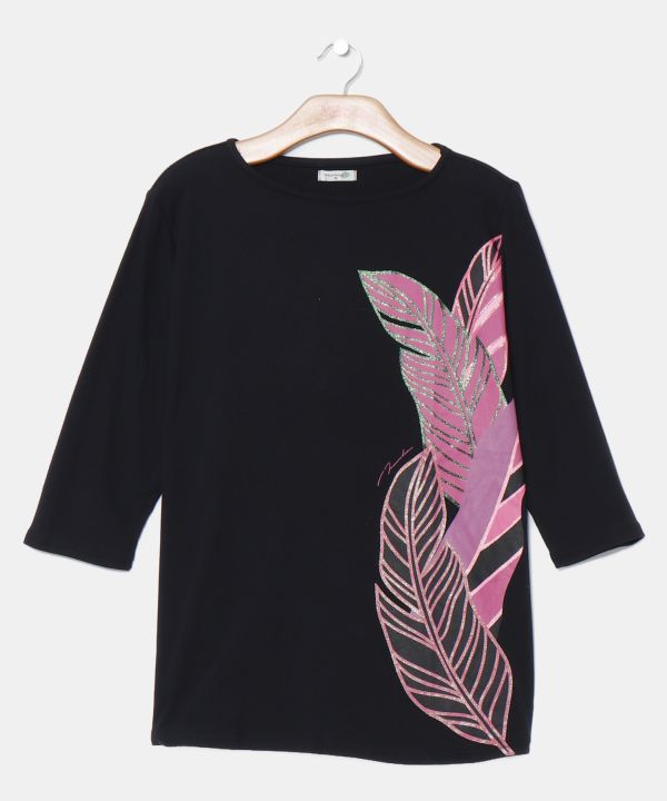 バナナリーフＴシャツ(7分袖)