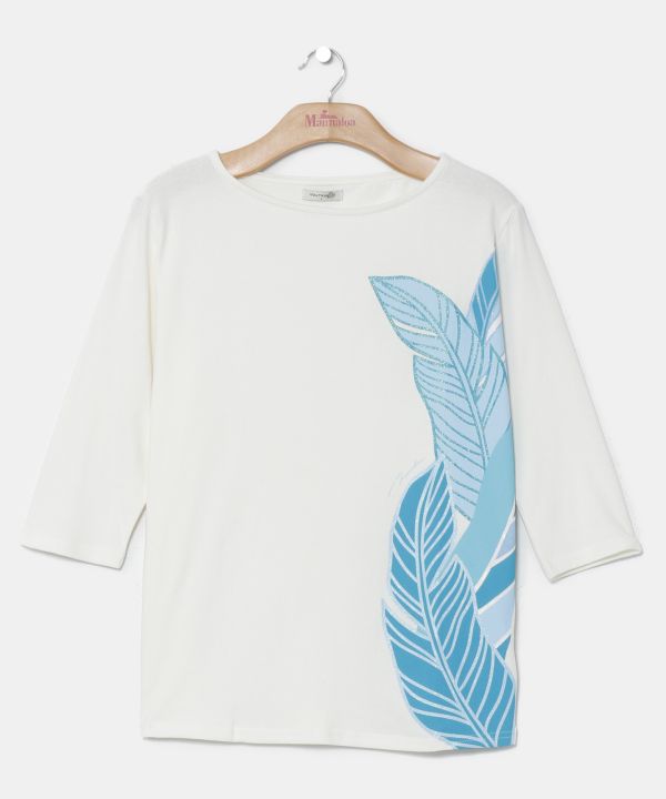 バナナリーフＴシャツ(7分袖)