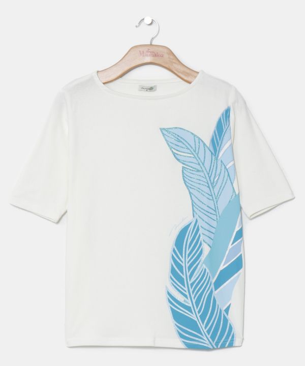 バナナリーフＴシャツ(5分袖)