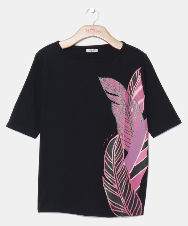 バナナリーフＴシャツ(5分袖)