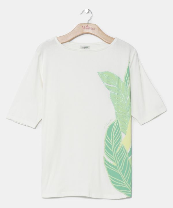 バナナリーフＴシャツ(5分袖)