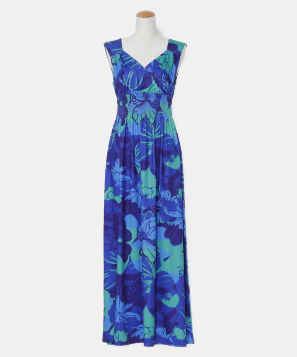 プアアロアロノースリーブドレス