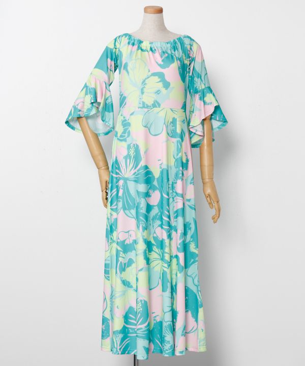 プアアロアロベルスリーブドレス