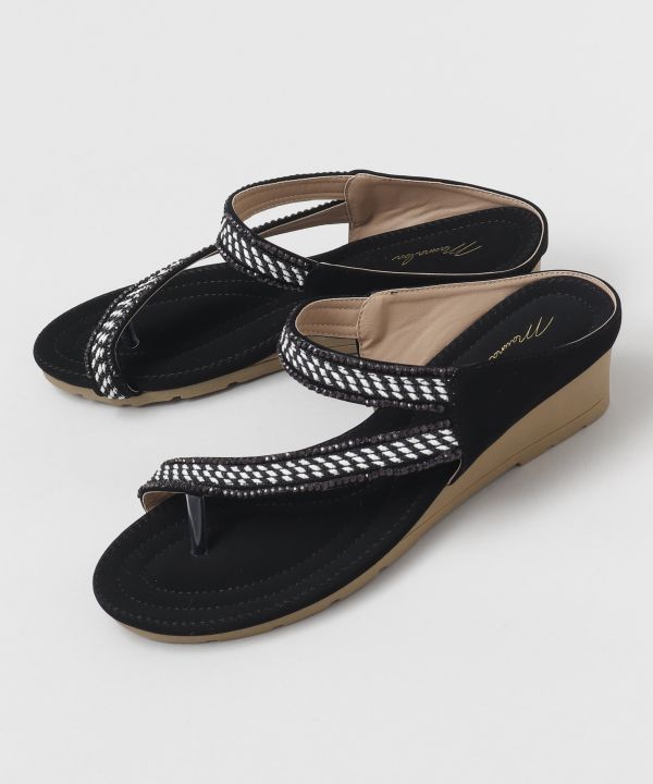 ボーダーロープサンダル