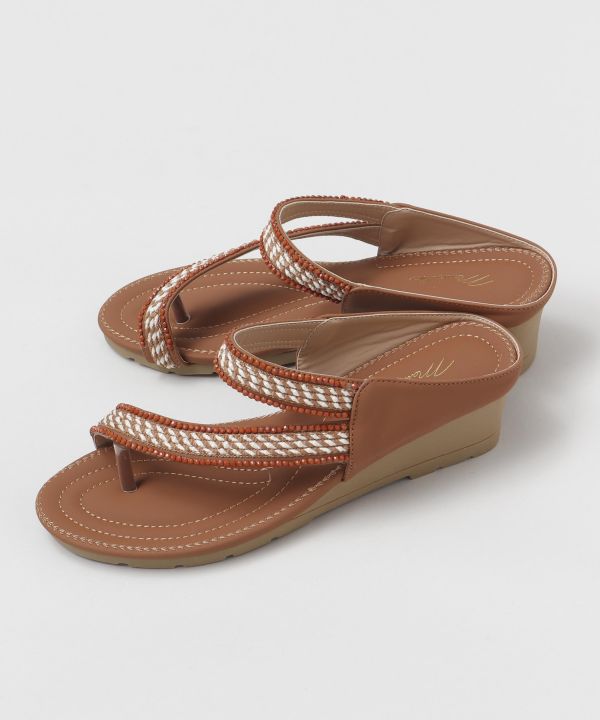 ボーダーロープサンダル