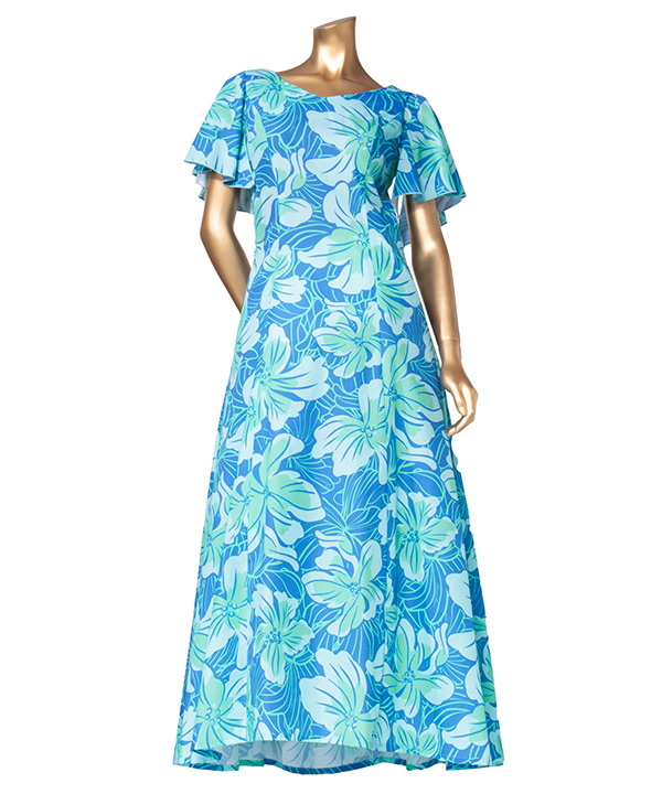 [2025ドレスキャンペーン]ノースリーブドレス(前後差5cm)　ブルー