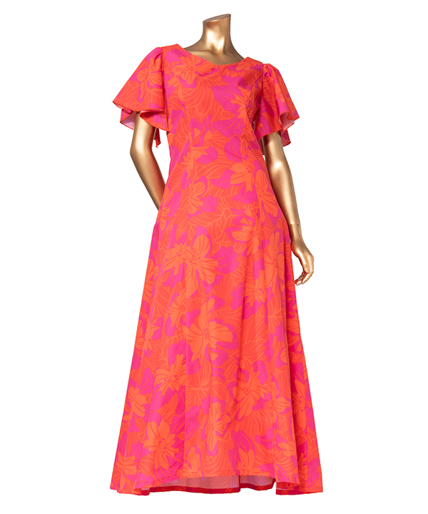 [2025ドレスキャンペーン]ノースリーブドレス(前後差5cm)　オレンジ