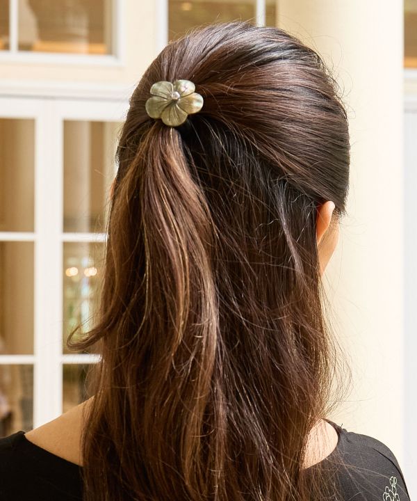 ハイビスカスシェルヘアゴム