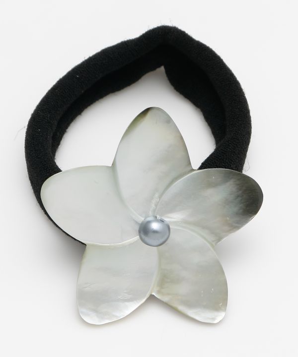 プルメリアシェルヘアゴム