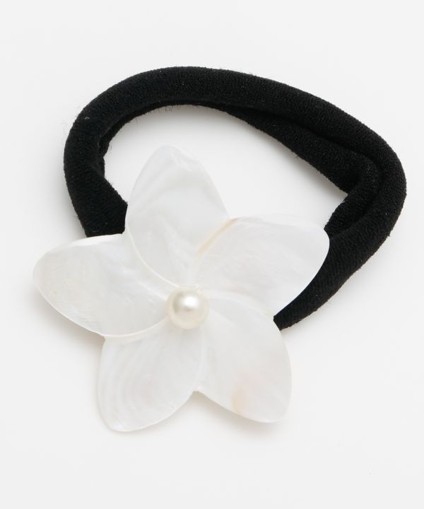 プルメリアシェルヘアゴム