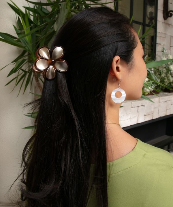 ナヘナヘプルメリアヘアクリップ