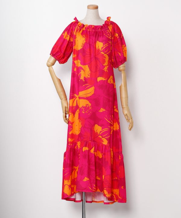 プアアロアロボリュームスリーブドレス